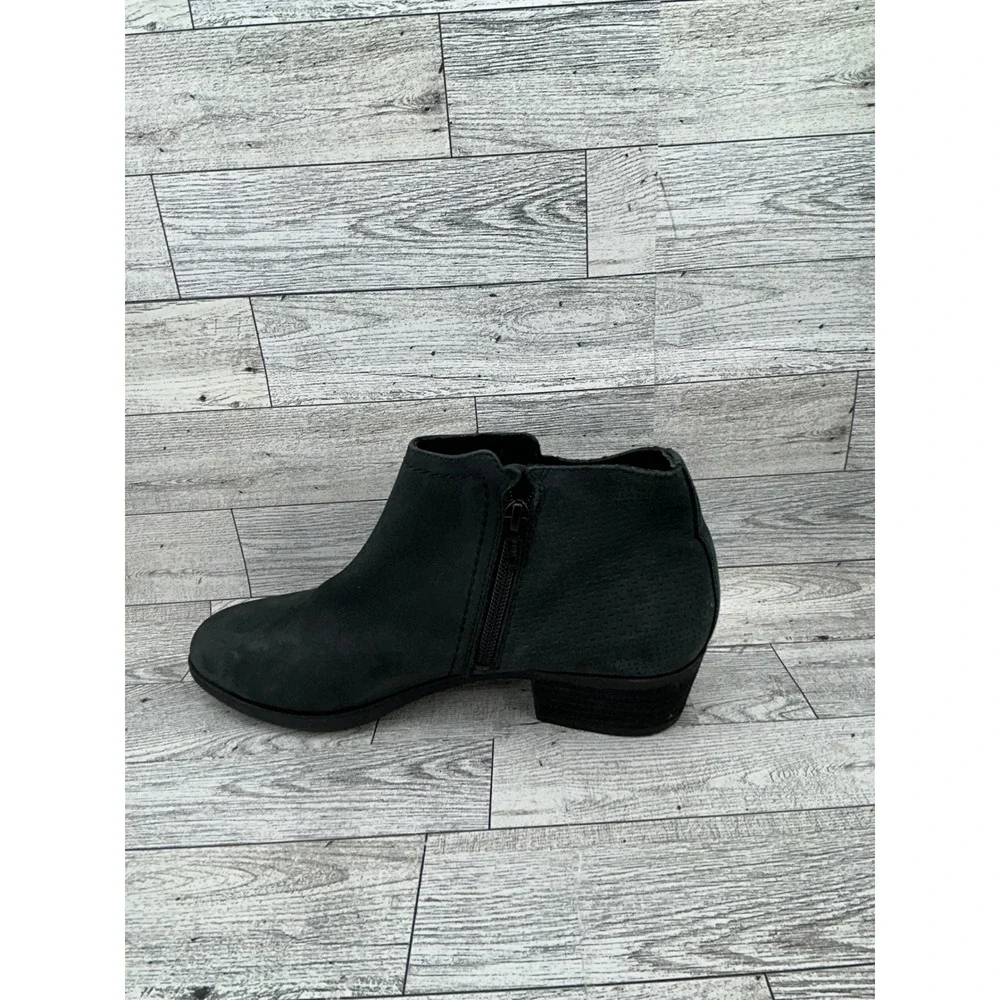 Rockport‎ Womens Black Leather Ankle Boots Side Zip Truss Comfort Size 7 CG8064